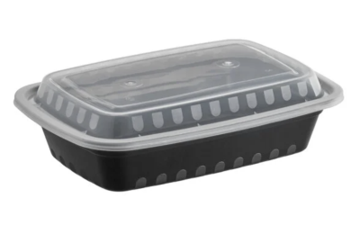 BENTO RECTANGLE 24OZ BLACK 150CT